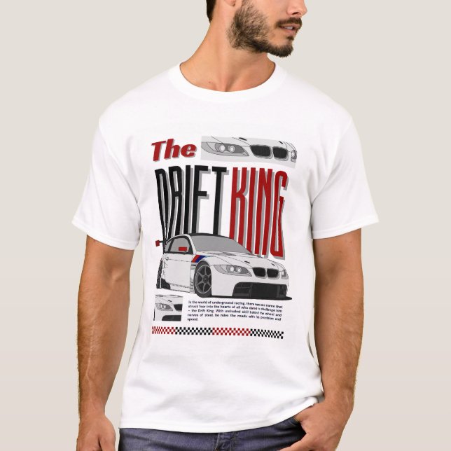T-shirt The Drift King - Master of Underground Racing (Devant)