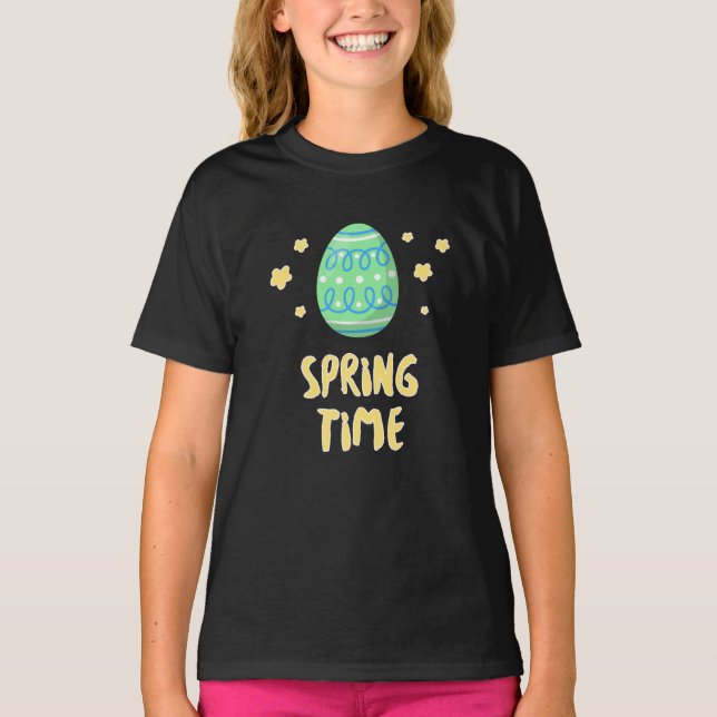 T-shirt The Egg says it's Spring (Devant)
