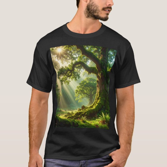 T-shirt The Emerald Grove: Ancient Light (Devant)