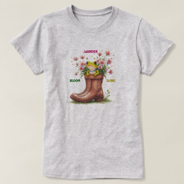 T-shirt Thé en fleur de grenouille (Design devant)