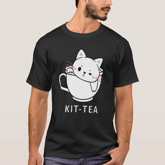 T-shirt Thé en kit Chat Mignon Et  Thé Chat 1 (Devant)