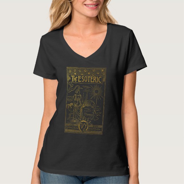T-shirt The Esoteric Vintage Astrology Alchemy Print (Devant)
