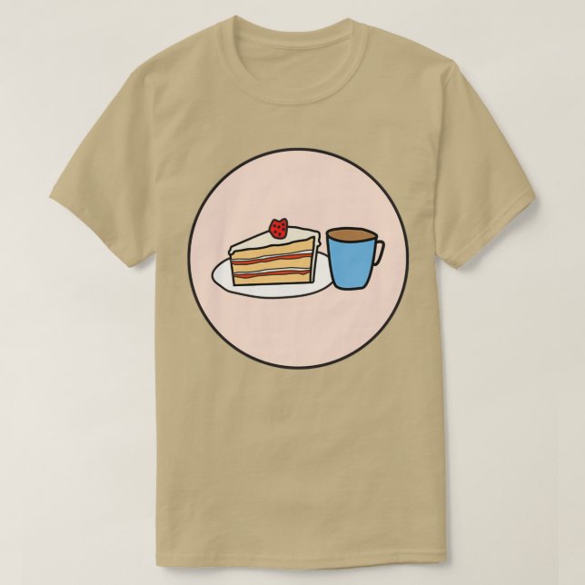 T-shirt Thé et gâteau (Design devant)