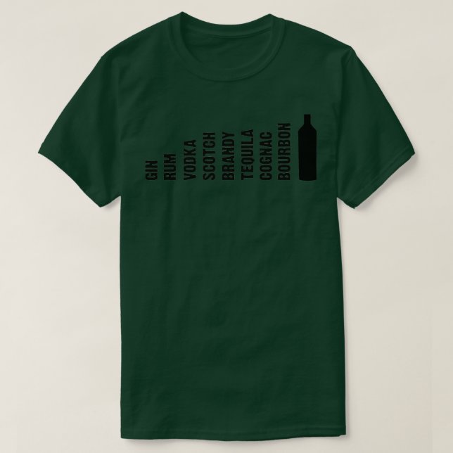 T-shirt The Evolution of Alcohol (Design devant)