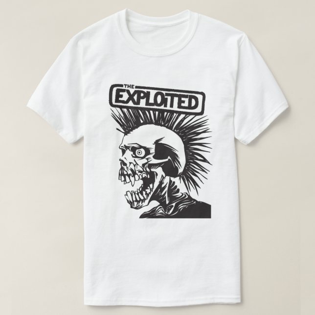 T-shirt The Exploited – Crâne Punk (Design devant)