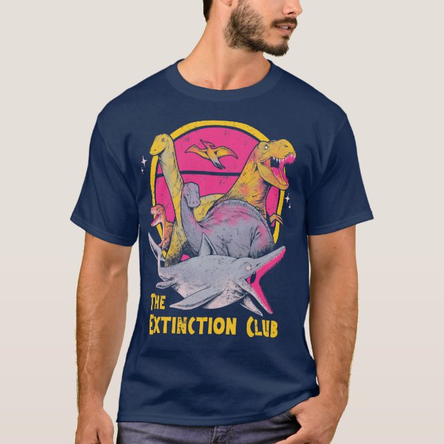 T-shirt The Extinction Club Pink by Tobe Fonseca (Devant)