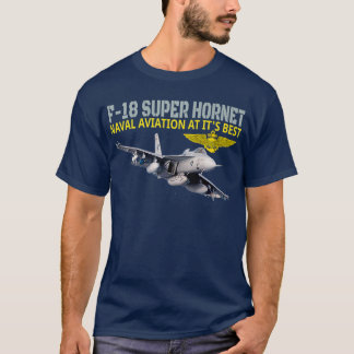T-shirt The F18 Super Hornet in actionNaval aviation at