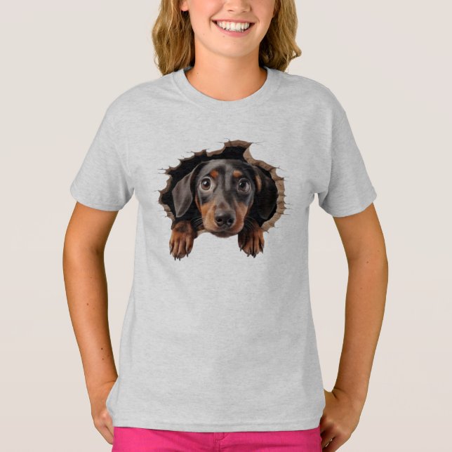 T-shirt the face of the loving and fluffy puppy (Devant)