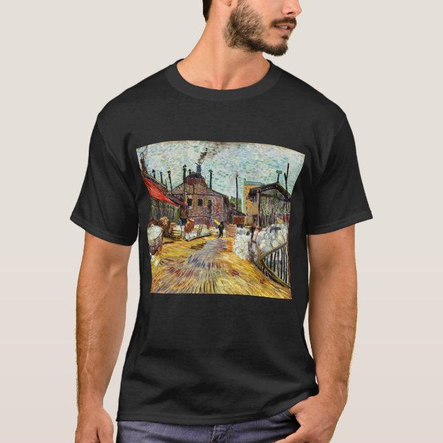 T-shirt The Factory (1887) par Vincent Van Gogh (Devant)