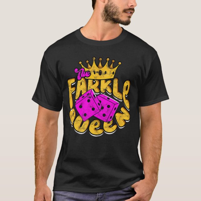 T-shirt The Farkle Queen Gaming family (Devant)