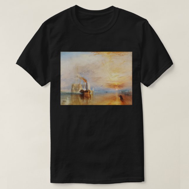 T-shirt The Fighting Temeraire, par l'artiste Turner, J. M (Design devant)