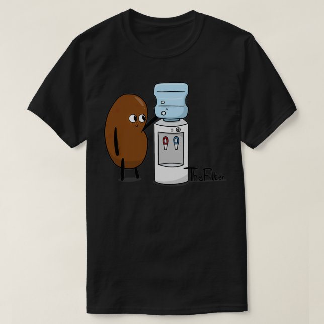 T-shirt The Filter Kidney Happy Organs (Design devant)