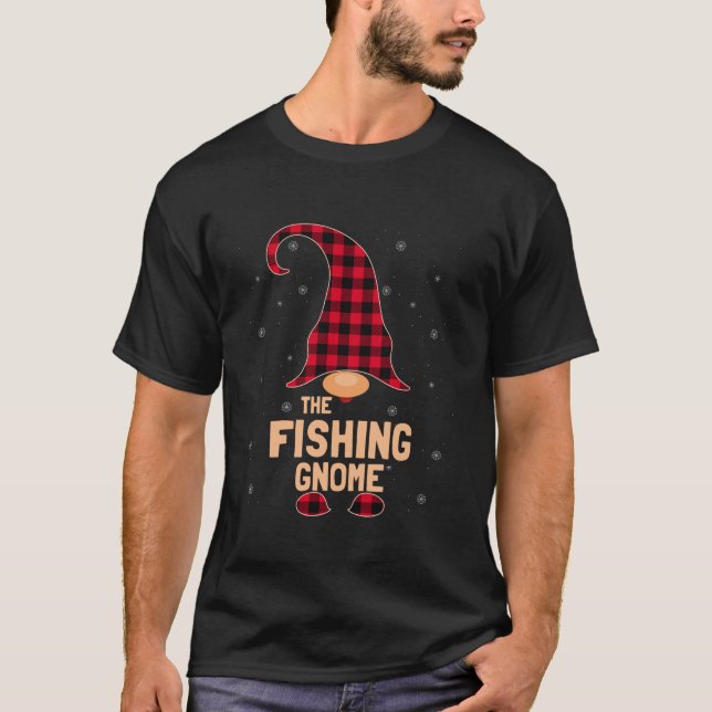 T-shirt The Fishing Christmas Gnome Pajama  (Devant)