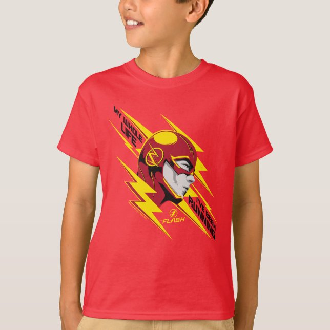 T-shirt The Flash | My Whole Life I've Been Running (Devant)