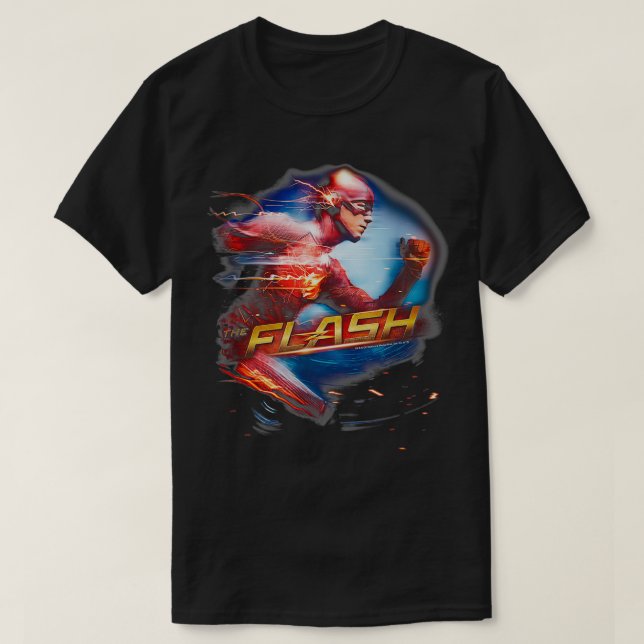T-shirt The Flash TV Series Fastest Man  (Design devant)