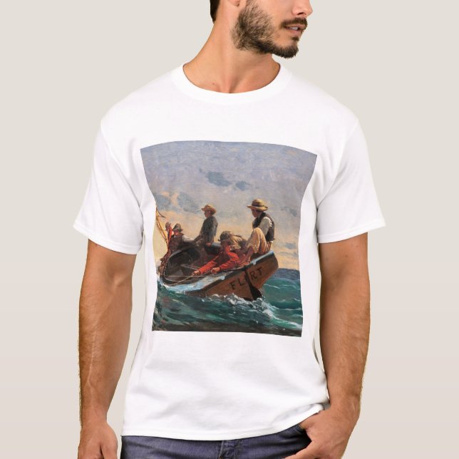 T-shirt The Flirt (1874) by WinslowHomer. (Devant)
