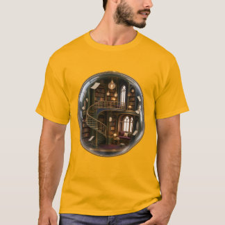 T-shirt The Floating Library Surreal Fantasy Art