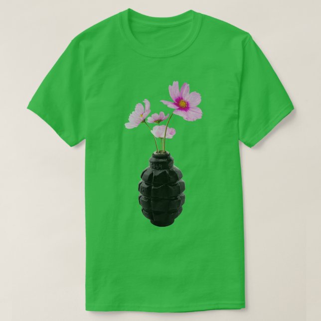 T-shirt the flower of peace design sticker (Design devant)
