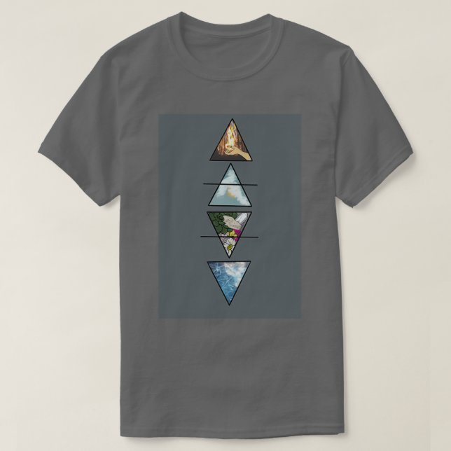 T-shirt The four elements 1 (Design devant)