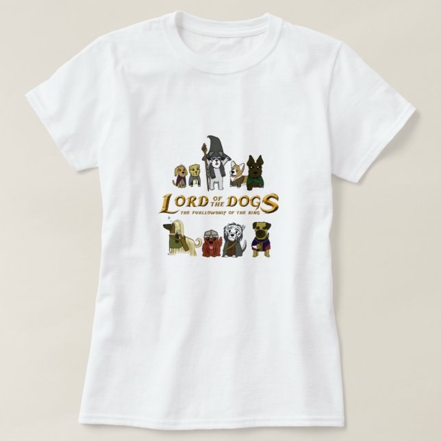 T-shirt The Furrlowship of the Ring (Design devant)