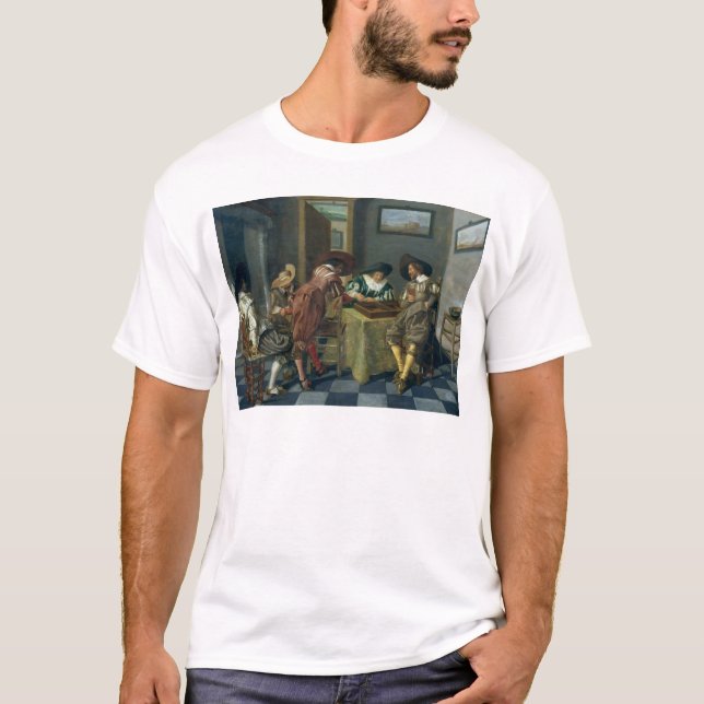 T-shirt The Game de backgammon (Devant)