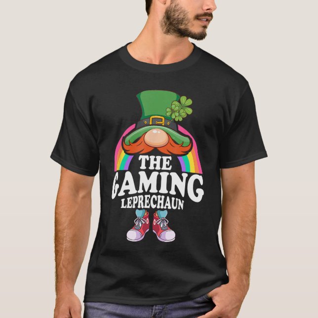 T-shirt The Gaming Leprechaun St Patricks Day Costume fami (Devant)