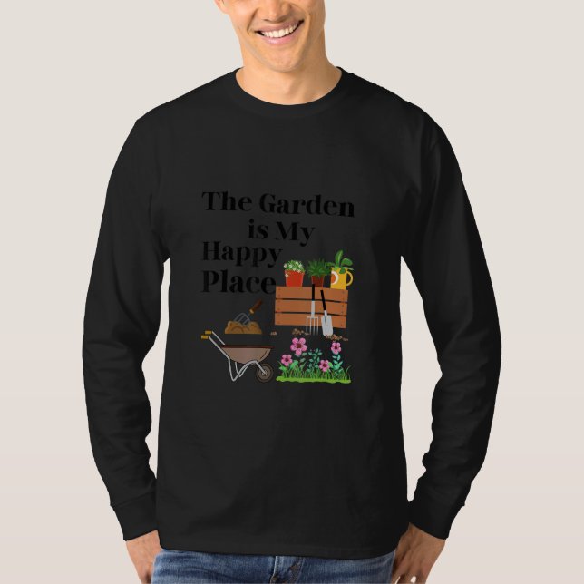 T-shirt The Garden Is My Happy Place   (Devant)