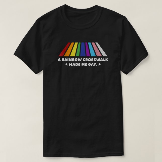 T-shirt The Gay Agenda's Crosswalk Conversion (Design devant)