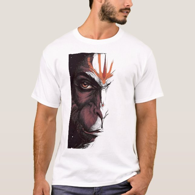 T-shirt The Gaze of Mahakaal Half Revealed, Fully Eternal  (Devant)