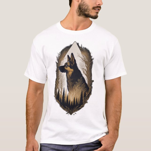 T-shirt The German Shepherd 003 (Devant)