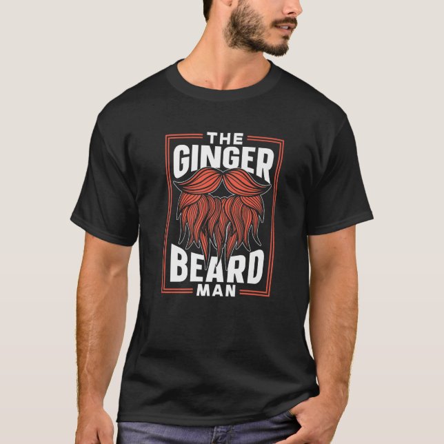 T-shirt The Ginger Beard Man Irlande Gaelic Irish St Part (Devant)