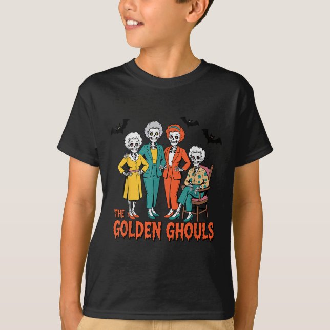 T-shirt The Golden Ghouls Funny Halloween  (Devant)