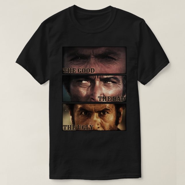 T-shirt The Good The Bad The Ugly Classic Western (Design devant)