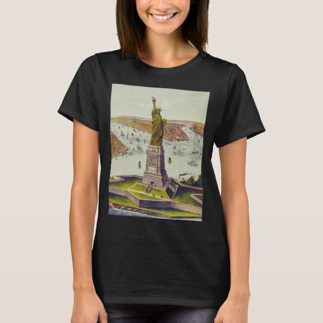 T-shirt The Great Bartholdi Statue, Statue of Liberty (Devant)