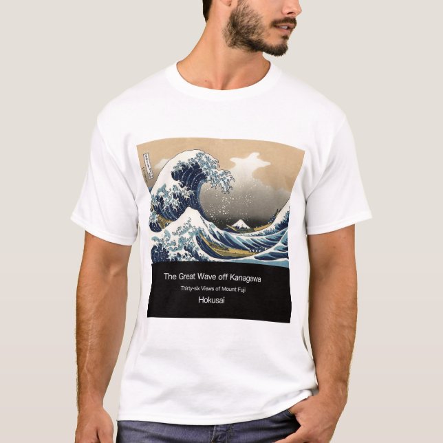 T-shirt The Great Wave off Kanagawa (Devant)