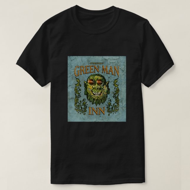 T-shirt The Green Man Inn (en détresse) - The Wicker Man (Design devant)