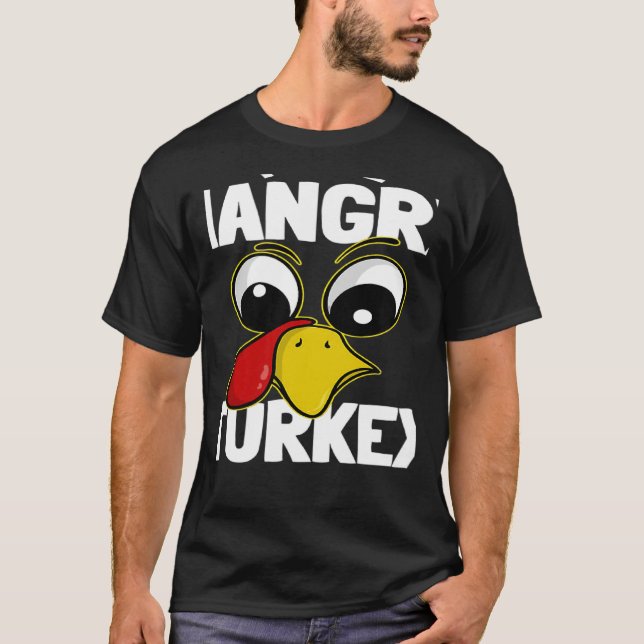 T-shirt The hangry Turkey Family Group Matching Thanksgivi (Devant)
