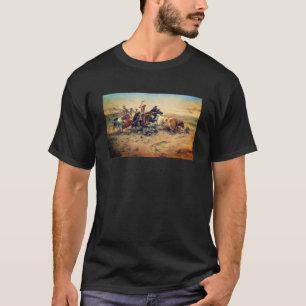 T-shirt The Herd Quitter (par C. M. Russell, c. 1897)