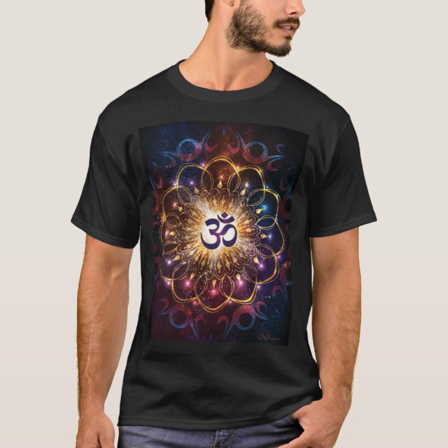 T-shirt The higher power of Om sacred geometry (Devant)