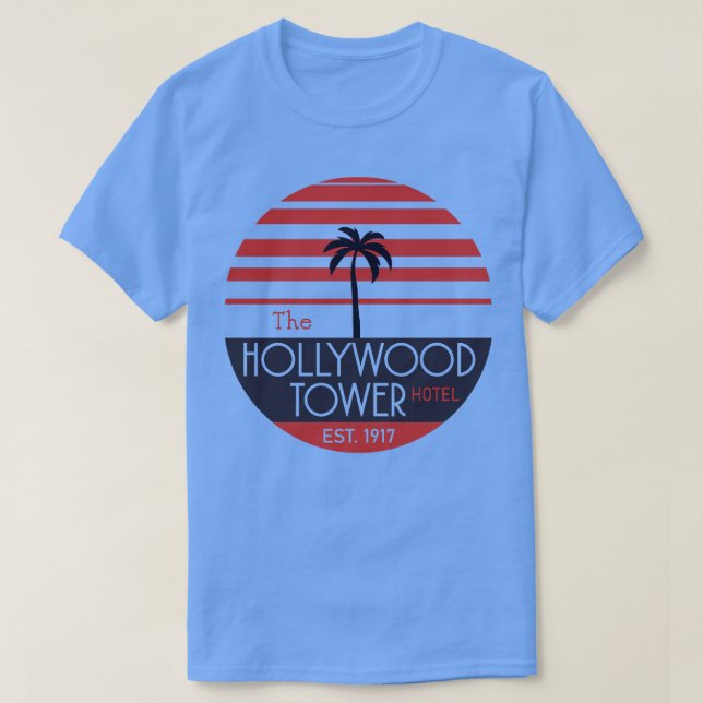 T-shirt The Hollywood Tower Hotel The Zone Tower (Design devant)