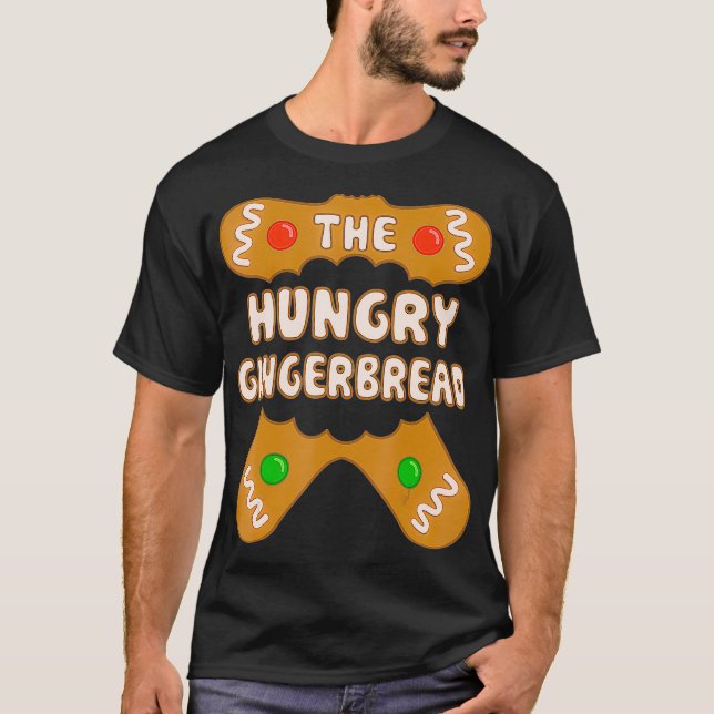 T-shirt The Hungry Gingerbread, Family Matching Group Chri (Devant)