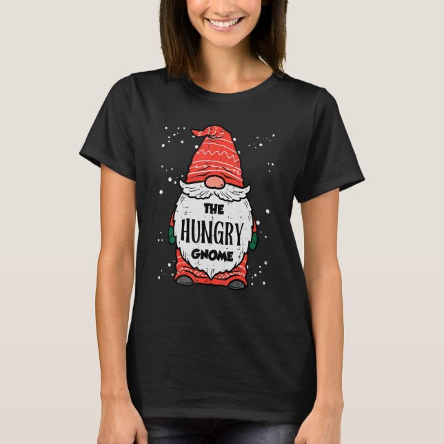 T-shirt The Hungry Gnome Xmas Matching Christmas For Famil (Devant)