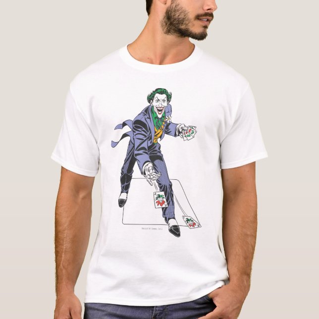 T-shirt The Joker Casts Cards (Devant)