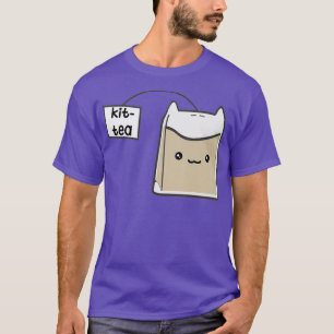 T-shirt Thé Kit Kitten Funny Pour Amoureux des chats Cute