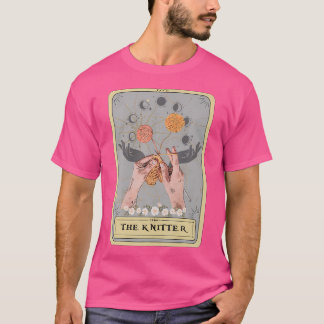 T-shirt The Knitter Tarot Card  Knitting Yarn Craft