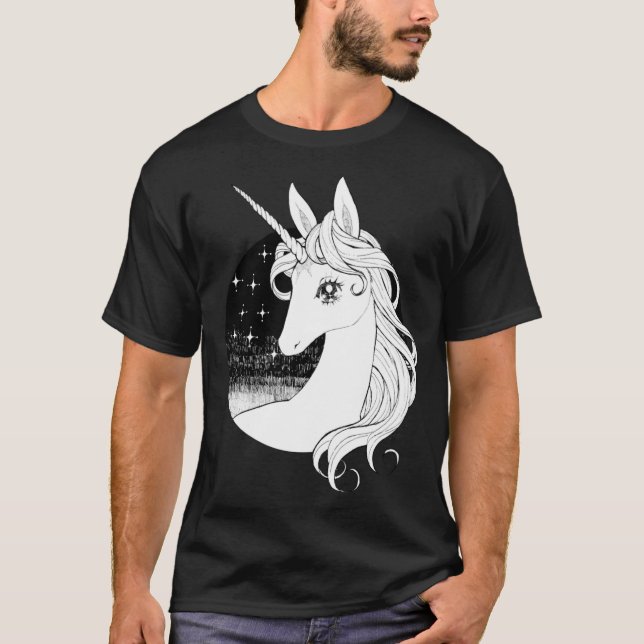 T-shirt The Last Unicorn funny girl (Devant)