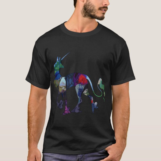 T-shirt The Last Unicorn girl (Devant)