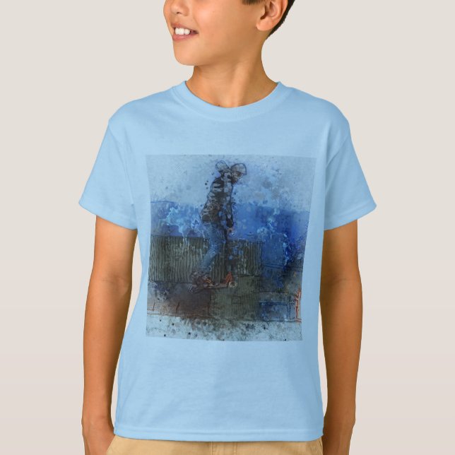 T-shirt The Lift - Cavalier de Trottinette (Devant)