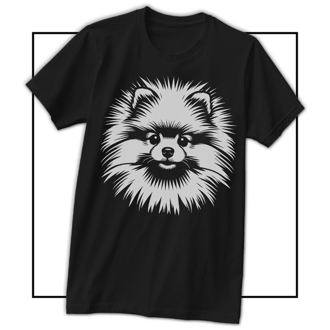 T-shirt The Little MVP: Pomeranian Pop Art Jersey Style (The Little MVP: Pomeranian Pop Art Jersey Style T-Shirt)