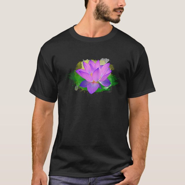 T-shirt The Lotus Of Life Spiritual Yoga NAMASTE APPAREL (Devant)